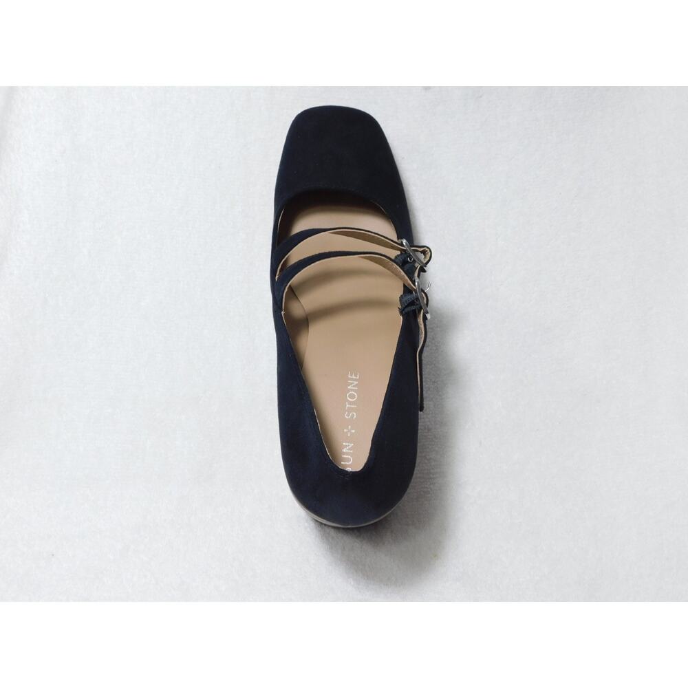 W691 Sun Stone Black Shaunaa Buckled Platform Dress Shoes 9.5 M - Picture 4 of 5